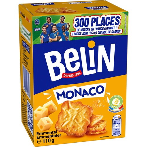 Belin Crackers Monaco Emmental 110g