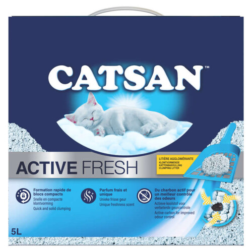 Catsan Litière Active Fresh Pour Chat 5L