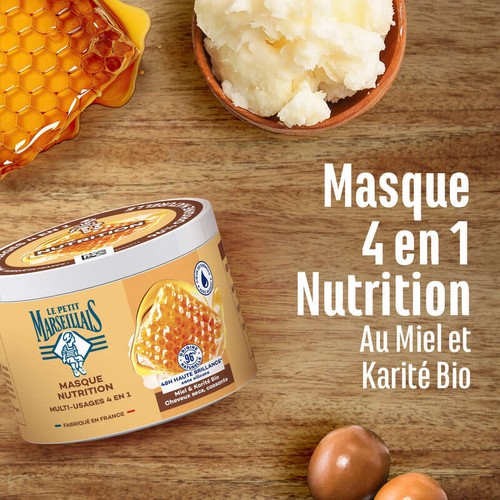 Le Petit Marseillais Masque soin capillaire nutrition multi usage 4en1 370ml