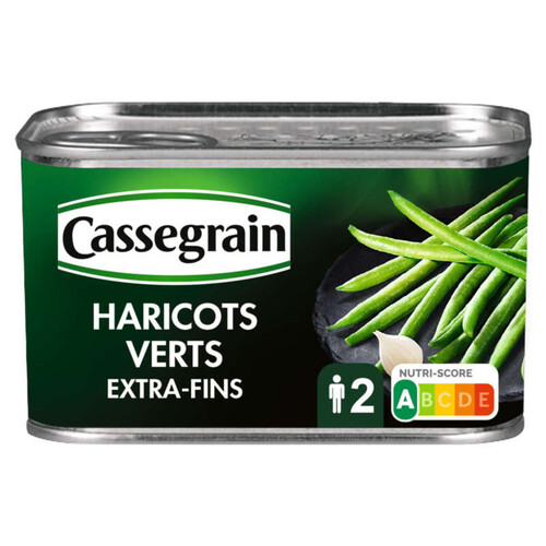 Cassegrain Haricots verts très fins coupés 330g