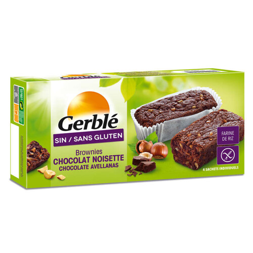 Gerblé Brownies Chocolat Noisette, Sans Gluten 150G