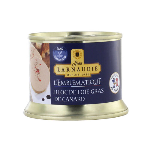 Jean Larnaudie bloc de foie gras de canard 150g