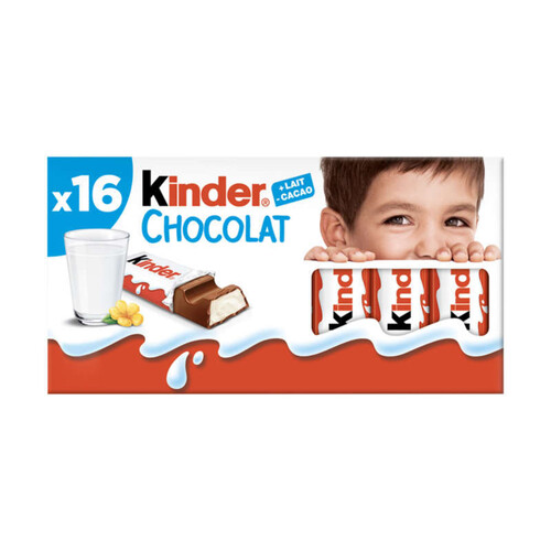 Kinder x16 Barres Chocolats 200g