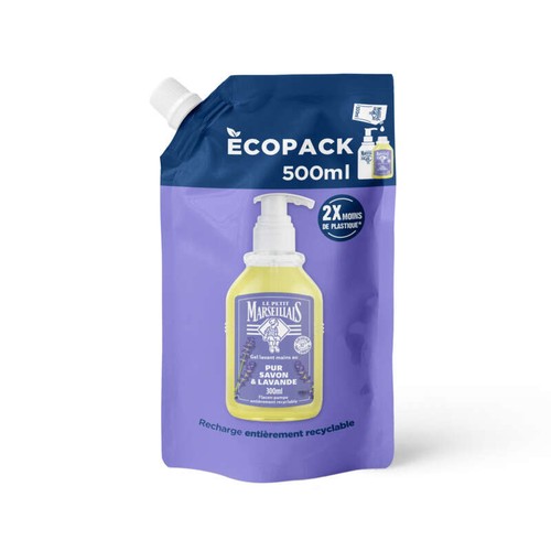Le Petit Marseillais Ecopack Pur savon & lavande 500ml