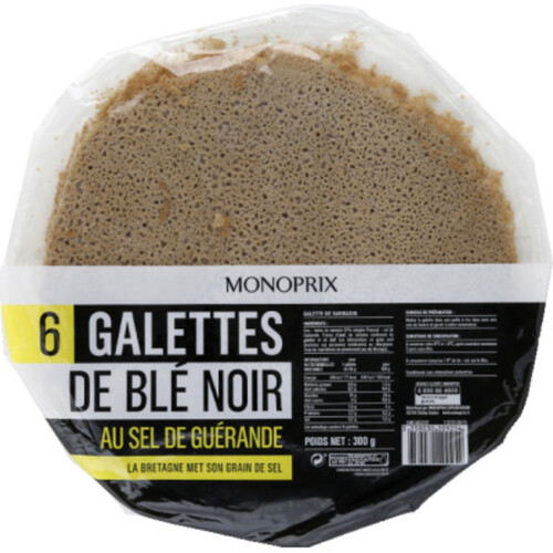 Monoprix 6 Galettes de Blé Noir 300g