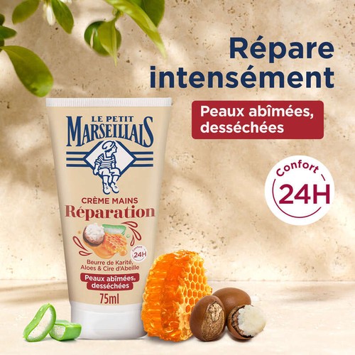 Le Petit Marseillais Crème Mains Au Karité, Aloès Et Cire D'Abeille 75ml