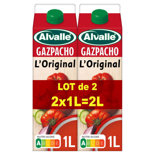 Alvalle - Gazpacho - l'original - Le lot de 2x1L