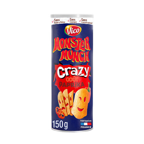 Monster Munch Chips Crazy Goût Paprika 150g