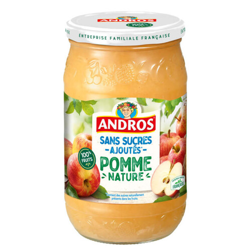 Andros Compote De Pommes Sans Sucres Le Pot De 730G