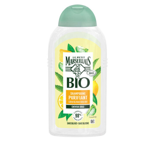 Le Petit Marseillais Bio Shampoing Purifiant Citron/Aloe Vera Bio 250ml