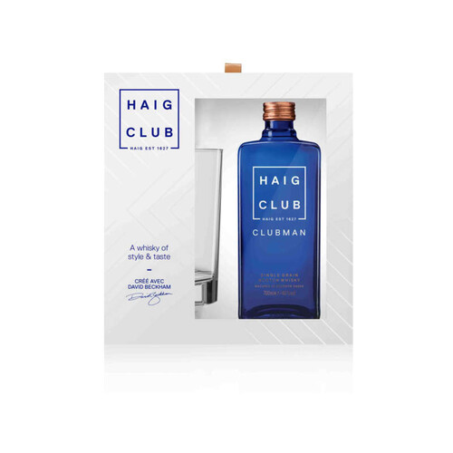 Haig Club Man Coffret Whisky 40% 70Cl