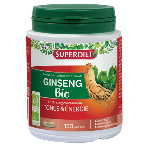 [Par Naturalia] Superdiet Complément alimentaire à base de Ginseng Bio 150 gélules
