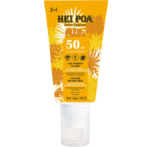 Hei Poa Lait Fondant Solaire SPF50+ 150ml