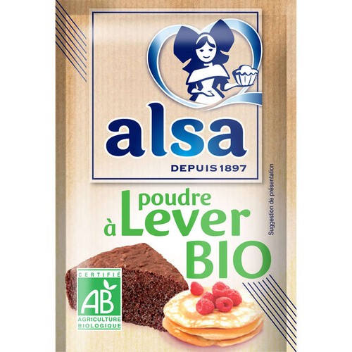 Alsa Poudre à Lever Bio 5 Sachets 50g