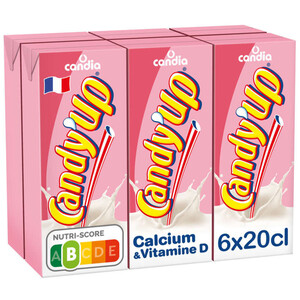 Candy'Up Boisson Lactée Fraise Le Pack De 6X20Cl