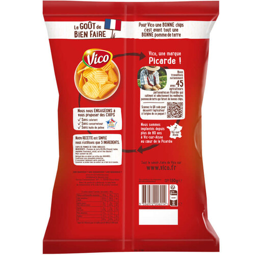 Vico Chips Extra Craquantes Nature 150g