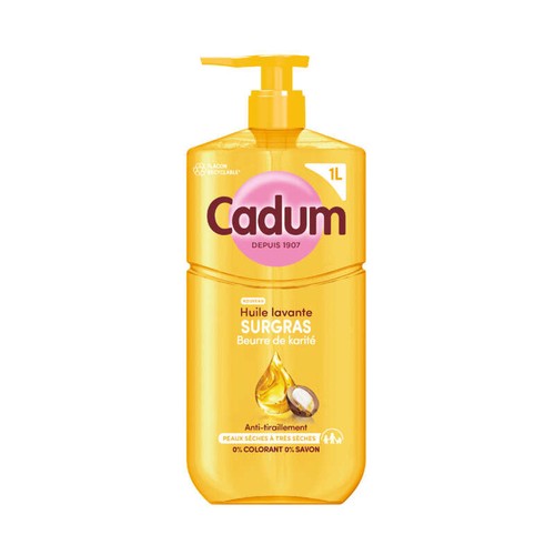Cadum Douche Huile lavante au Beurre de karité 1L