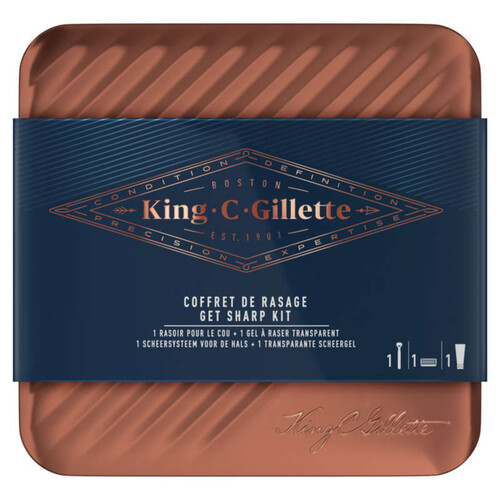 King C. Gillette Giftpack Kit Rasage de Près Promopack