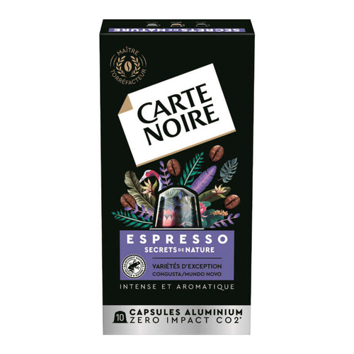 Carte Noire Capsules Alu Espresso Secrets de Nature x10 - 55g