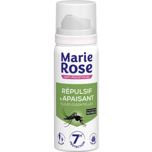 Marie Rose Anti-Moustiques 2 en 1 répulsif Apaisant huiles essentielles 100ml