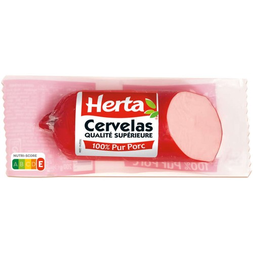 Herta Cervelas 100% pur porc 400g