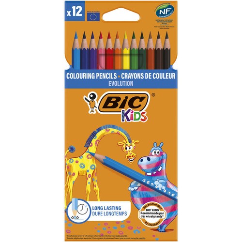 Bic Crayons De Couleur Evolution x12