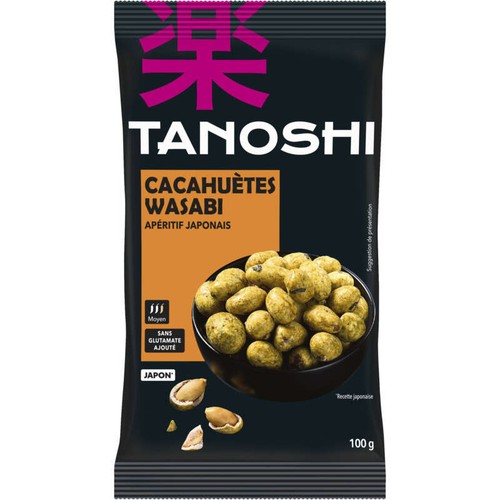 Tanoshi Cacahuète Wasabi 100g