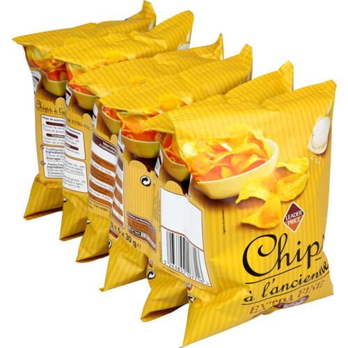 Leader Price Chips à l'Ancienne 6 x 30g