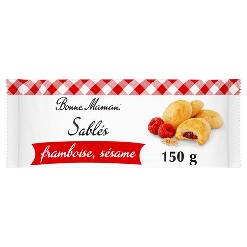 Bonne Maman Sablés fourrés framboise sésame 150g