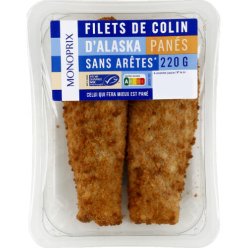 Monoprix Filets De Colin d'Alaska 2x110g