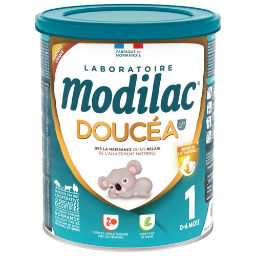 Modilac Lait bébé en Poudre 1er Âge 0-6 Mois Doucéa Boite 820g