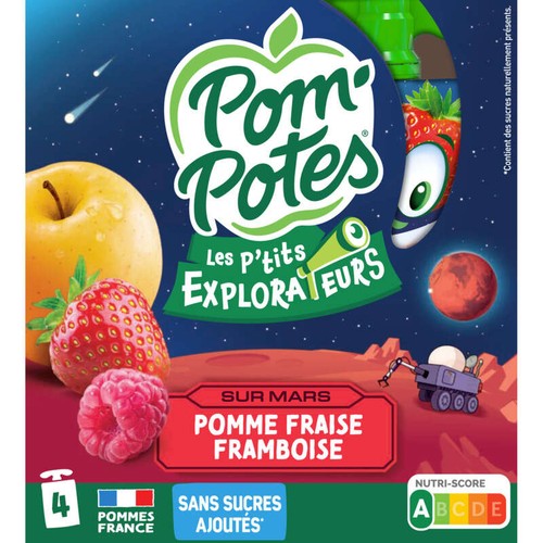 Pom'potes Compote les p'tits explorateurs 4x90g