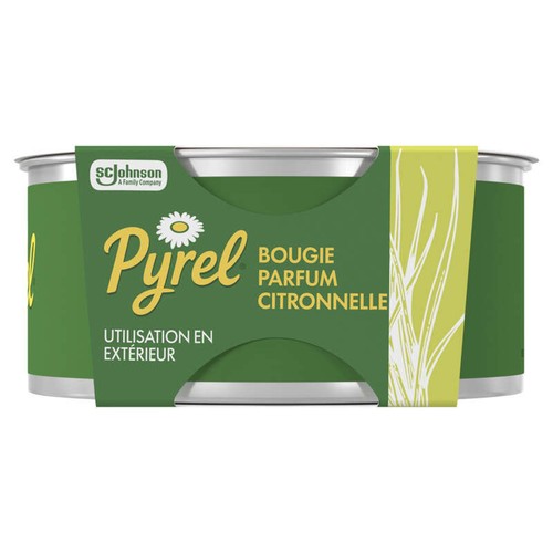 Pyrel Bougie parfum citronnelle 140g
