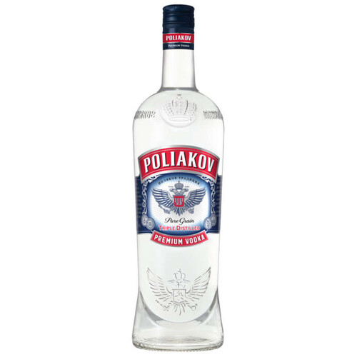 Poliakov Vodka, Pure Grain, 37,5% 1l