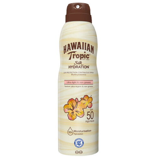 Hawaiian Tropic silk hydratation brume protectrice spf50 220ml