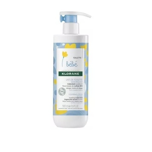 Klorane Bébé Lait de Toilette sans Rinçage 500ml
