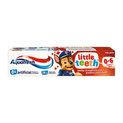 Aquafresh Pat patrouille Dentifrice little teeth 0-6 ans Junior 50ml