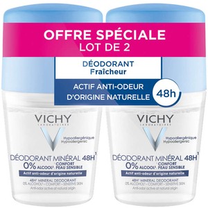 [Para] Vichy Déodorant Minéral Roll-On 48H Lot de 2x50ml