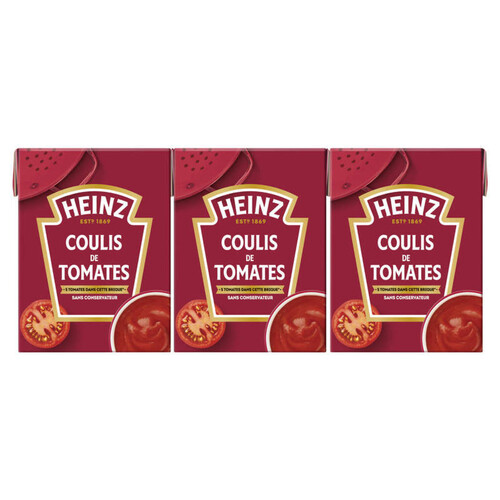 Heinz Coulis de Tomates brique 3 x 210 g
