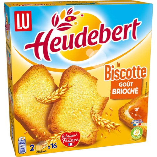 Heudebert Biscottes goût Briochées 290g