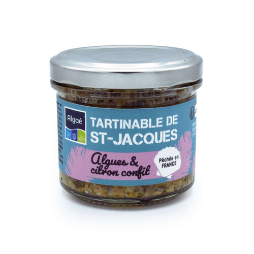 Algae Tartinable de Saint Jacques Algues et citron confit 90g