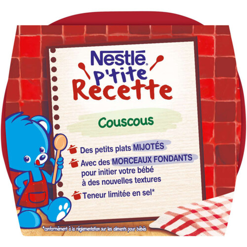 Nestlé P'Tite Recette Couscous Dès 8 Mois 2 X 200G