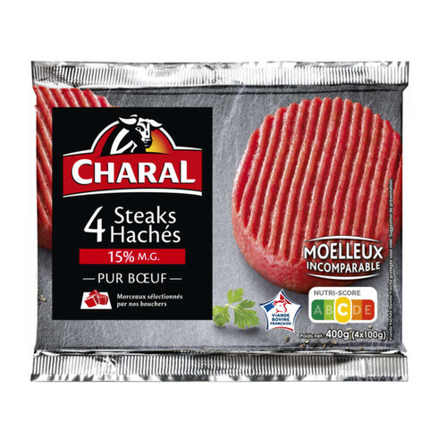 Charal Steaks Hachés Pur Boeuf 400g