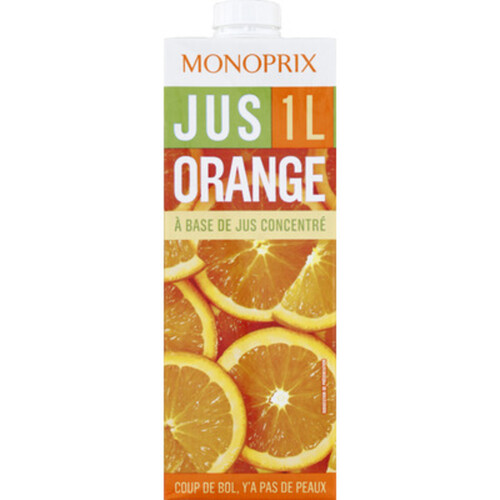 Monoprix jus d'orange 1L