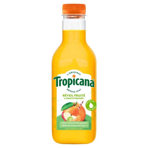 Tropicana 100% Pur Jus Réveil Fruité 90cl