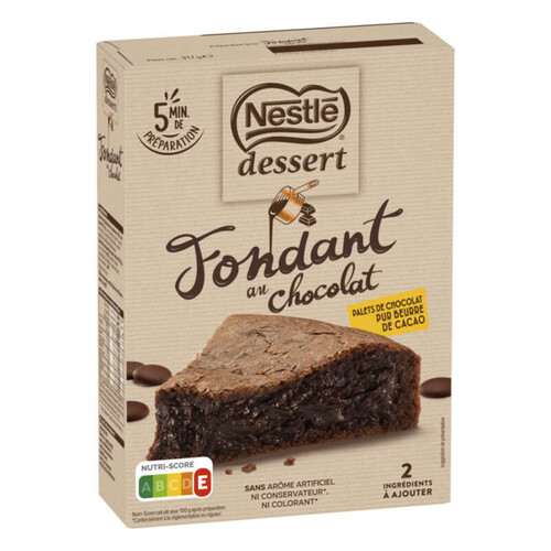 Nestle Dessert Préparation Pour Fondant Au Chocolat 317g