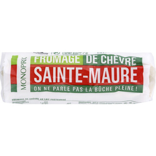 Monoprix Sainte Maure Fromage de chèvre 200g