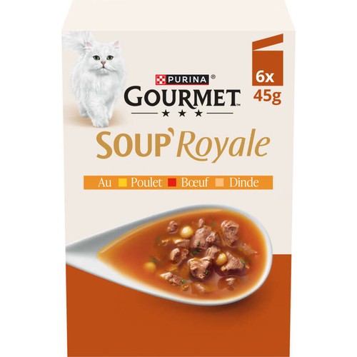 Purina Gourmet Soup' Royale Viande 6x45g
