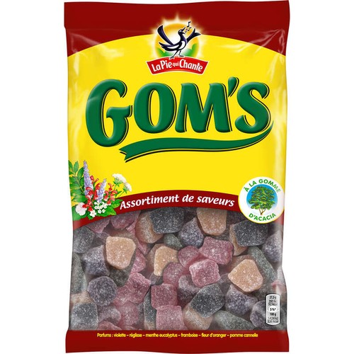 La Pie Qui Chante Bonbons Gom'S Assortiment De Saveurs 265g
