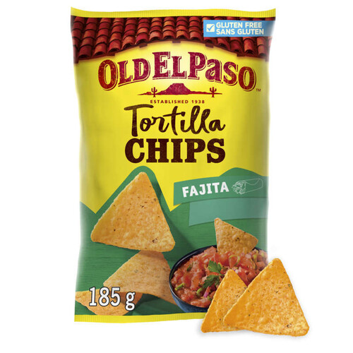 Old El Paso Tortilla Chips Saveur Fajita 185g